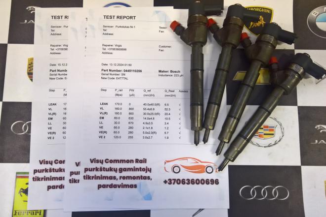 Kuro purkštukai Kia-Rio. 0445110256-0