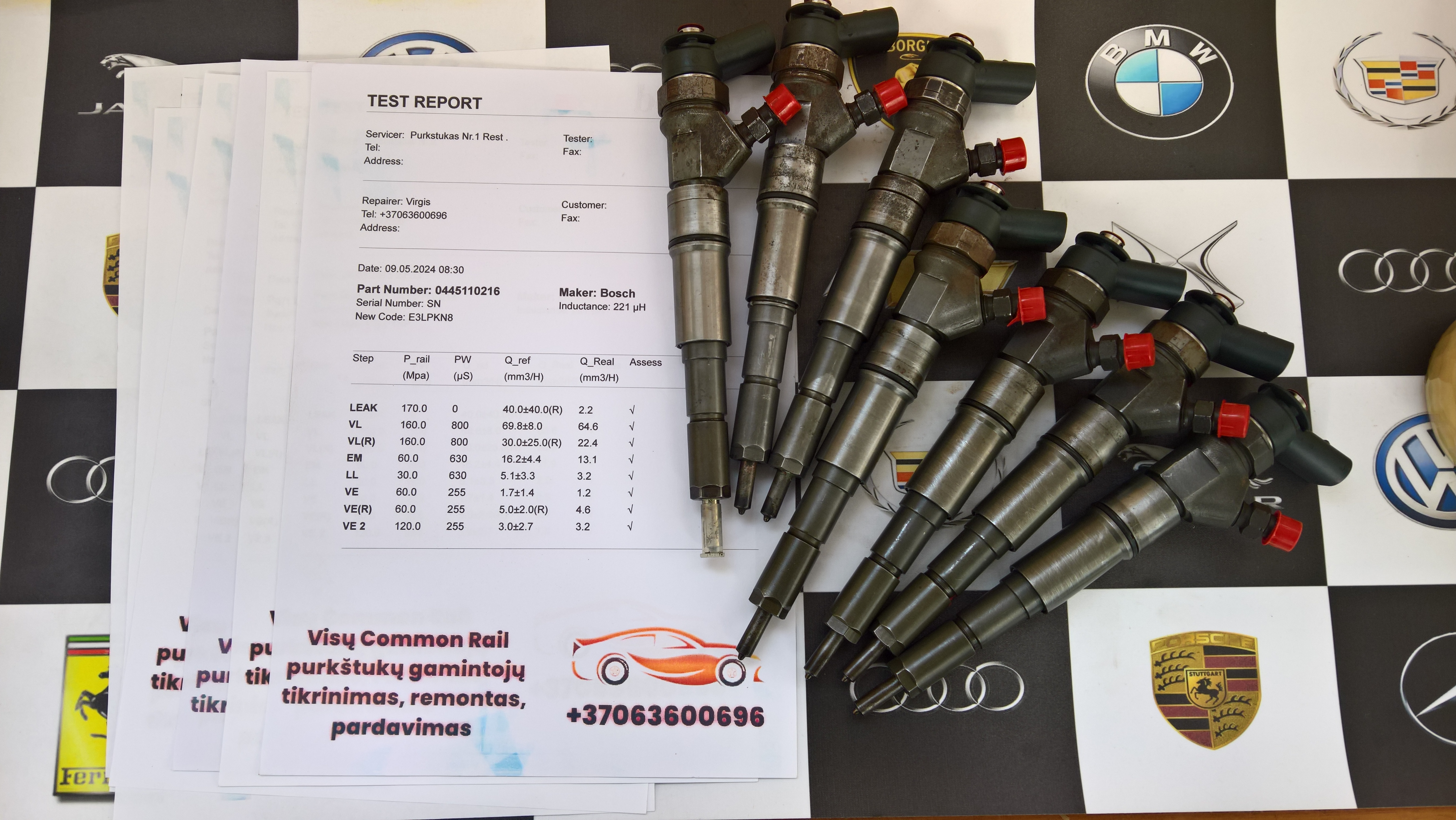 Kuro purkštukas Bmw-320. 0445110216-0
