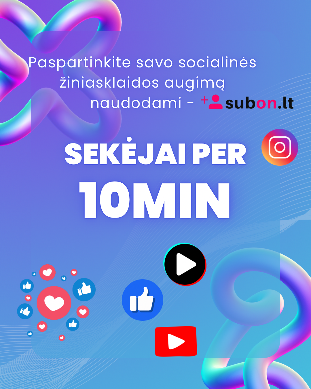 TikTok, facebook, instagram, YouTube sekėjų didinimas-0