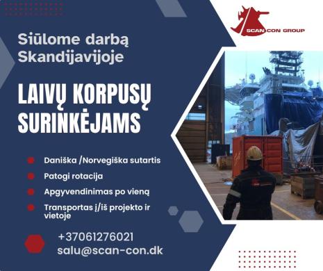 Darbas Laivų korpusų surinkėjams / Norvegijoje-0
