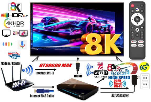 NAUJAS! 8K ULTRA MAX TV-BOX-VIRŠ 1000 GOOGLE TV-KANALŲ NEMOKAMAI!-2