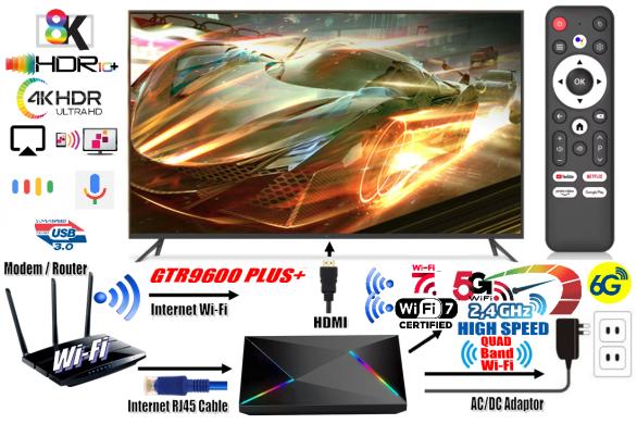 NAUJAS! 8K ULTRA PLUS+TV-BOX-VIRŠ 1000 GOOGLE TV-KANALŲ NEMOKAMAI!-2