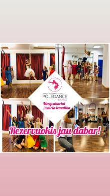 Mergvakaris su pole dance-1