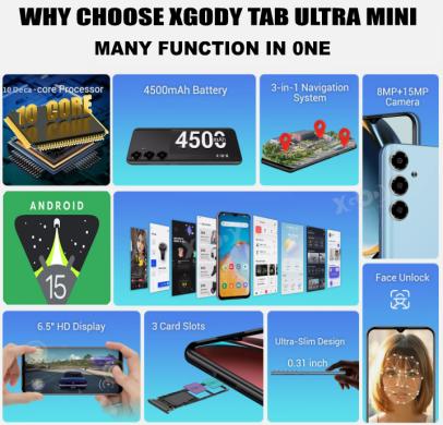 XGODY TAB ULTRA MINI-VAIKAMS-ŽAISTI ŽAIDIMUS-ŽIŪRĖTI FILMUKUS-7