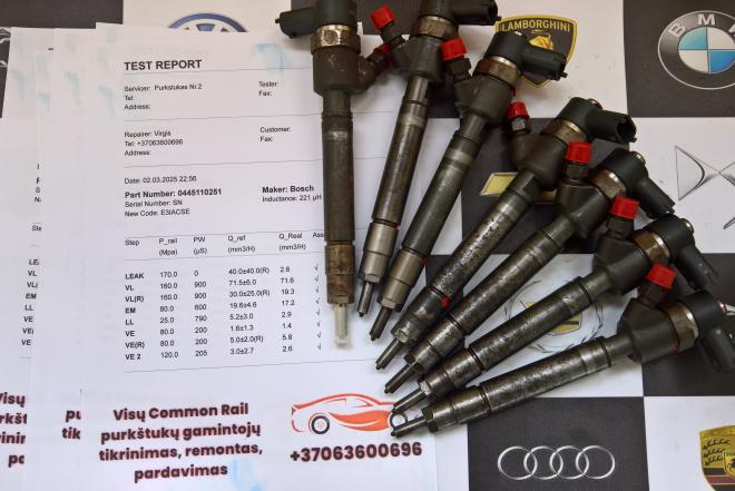 Kuro purkštukai Volvo-C70. 0445110251-0