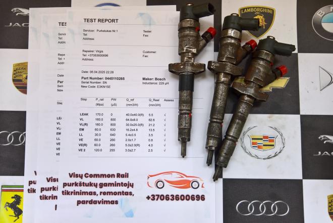 Kuro purkštukas Opel-Movano. 0445110265-0