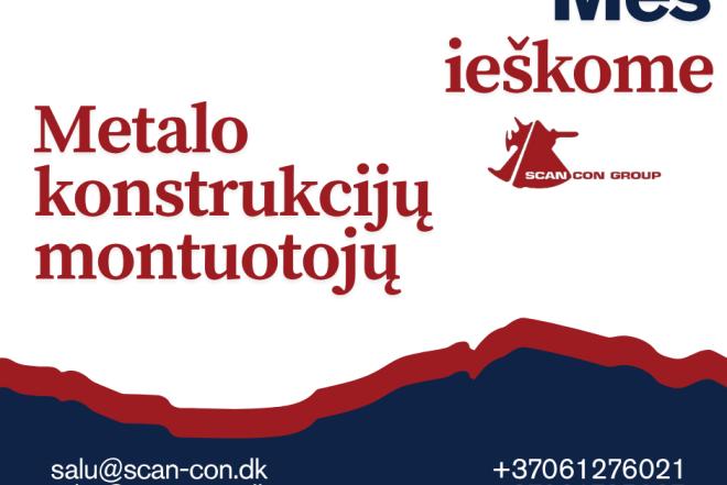 Darbas metalo konstrukcijų montuotojams Danijoje-0