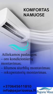 Montuojame ir parduodame oro kondicionierius, šilumos siurblius, rekuperacines sistemas-0