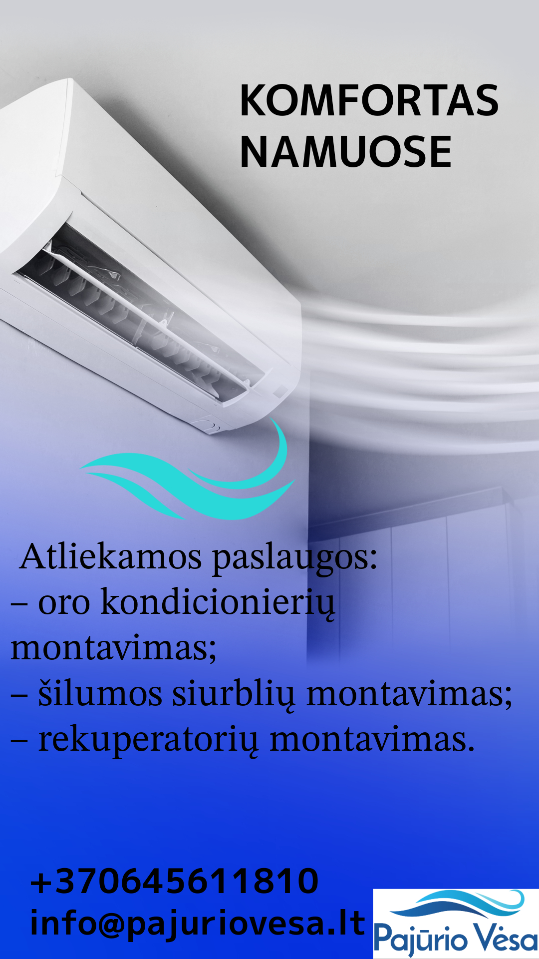 Montuojame ir parduodame oro kondicionierius, šilumos siurblius ir rekuperatorius-0