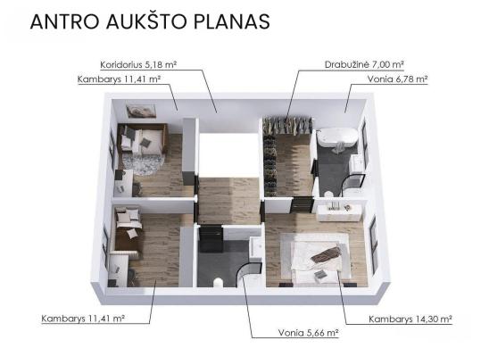 PARDUODAMAS MODERNUS A++ KLASĖS NAMAS SU VAIZDU Į MIESTĄ – PILAITĖ, VILNIAUS MIESTAS-4
