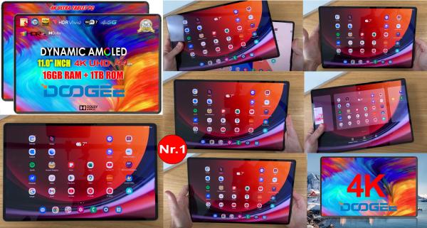 NAUJAUSI! 4K ULTRA TABLET PC 11.0"COLIŲ AMOLED+2SIM+GPS+5G-1