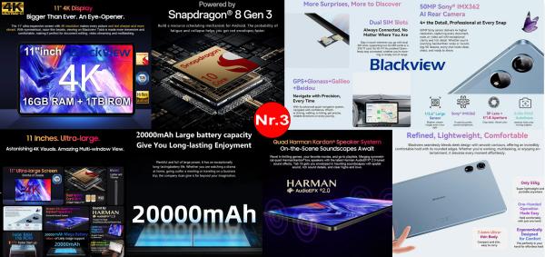 NAUJAUSI! 4K ULTRA TABLET PC 11.0"COLIŲ AMOLED+2SIM+GPS+5G-3