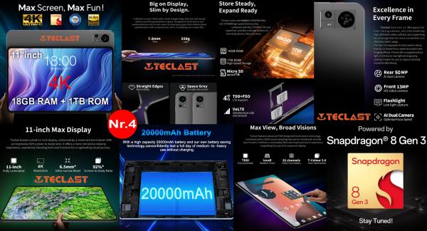 NAUJAUSI! 4K ULTRA TABLET PC 11.0"COLIŲ AMOLED+2SIM+GPS+5G-4