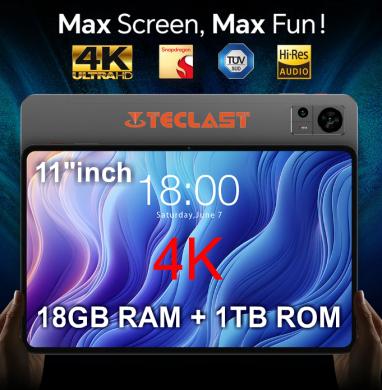 NAUJAS! TECLAST 4K UHD TAB PC+11.0"COLIŲ+5G+2SIM+IPTVI-0