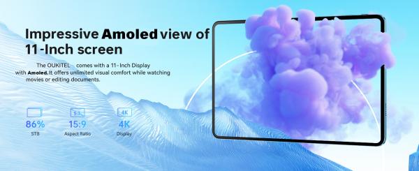 NAUJAS! OUKITEL TAB PC 4K UHD 11.0"COLIŲ+5G+2SIM+IPTVI-2
