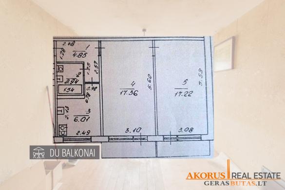 gerasbutas.lt - butas su dviem balkonais-1