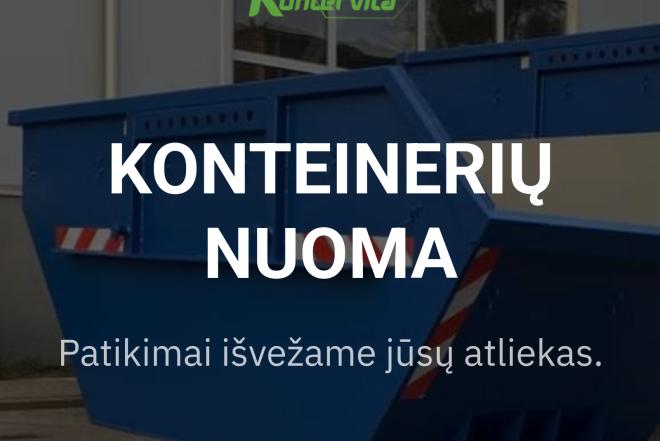Konteinerių nuoma ir atliekų išvežimas Vilniuje (+50km)-0