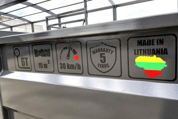 Gyvulių pervežimo puspriekabė ŽEMAITUKAS MA-640-7