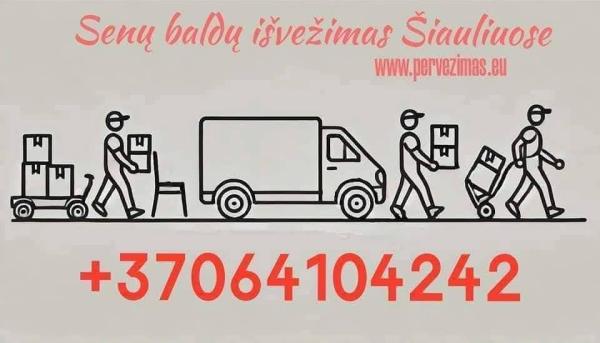 Senų baldų išvežimas Šiauliuose-3