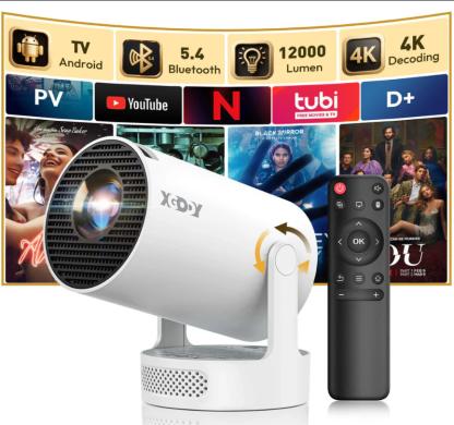 4K TV-PROJEKTORIUS+VIRŠ 2000 GOOGLE TV KANALŲ NEMOKAMAI!-0