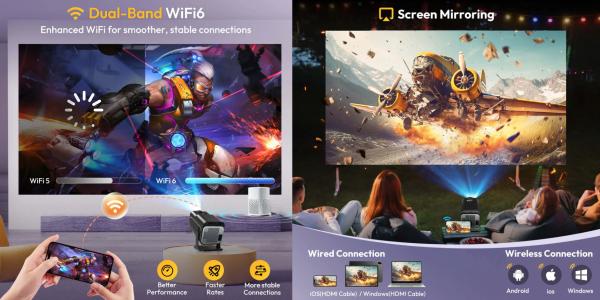 4K TV-PROJEKTORIUS+VIRŠ 2000 GOOGLE TV KANALŲ NEMOKAMAI!-3