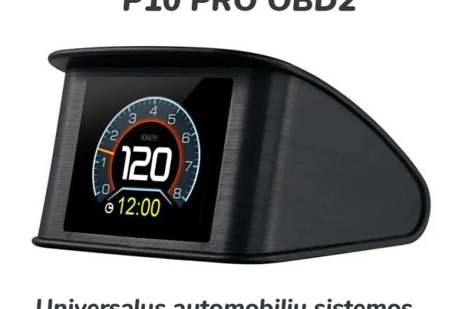 Automobilių sistemos skaitmeninis matuoklis P10-PRO OBD2-0
