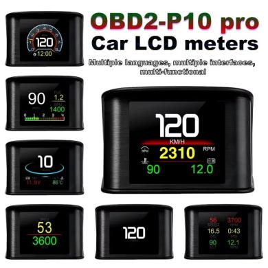 Automobilių sistemos skaitmeninis matuoklis P10-PRO OBD2-4