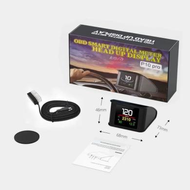 Automobilių sistemos skaitmeninis matuoklis P10-PRO OBD2-6