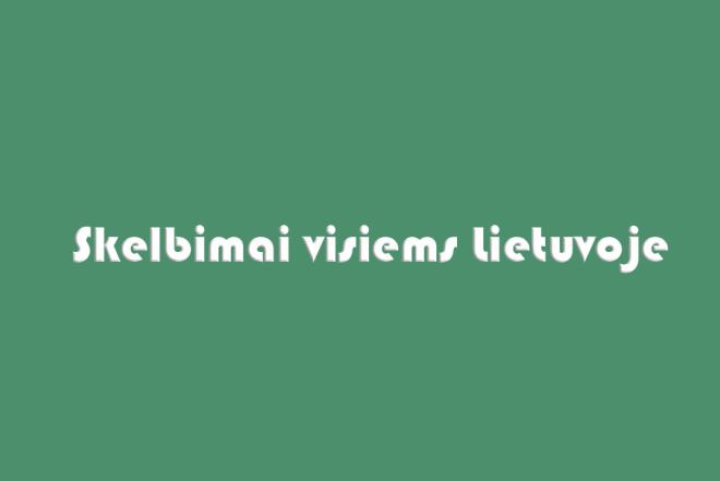 Skelbimų Lietuvoje Facebook grupė-0