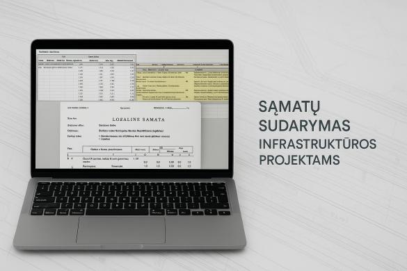 Kelių, gatvių, aikštelių, nuovažų, lietaus ir vandentiekio tinklų, melioracijos sąmatos-2