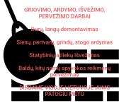 GRIOVIMO, ARDYMO, IŠVEŽIMO, PERVEŽIMO DARBAI-0