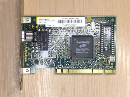 Parallel Tasking II 3C905B pci tinklo plokštė-0