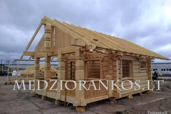 Parduodama rąstinė pirtis-0