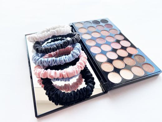 100% Mulberry šilko plaukų gumelės-0