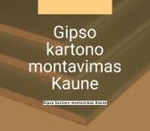 Gipso kartono montavimas Kaune-0