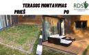 Terasų montavimas, stiklinės stoginės, verandos statymas-0