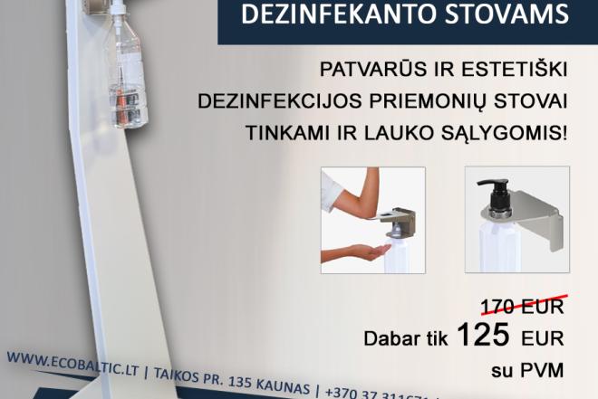 Stovas dezinfektantui su nuolaida-0