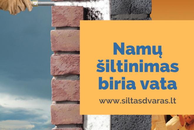 Namų šiltinimas biria vata-0