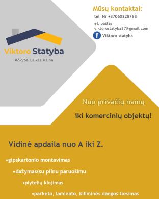 Vidinė apdaila nuo A iki Z-0