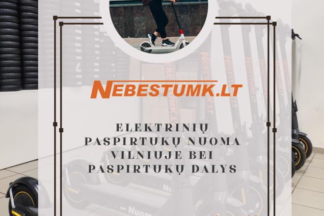 Elektrinių paspirtukų nuoma Vilniuje bei paspirtukų detalės-0