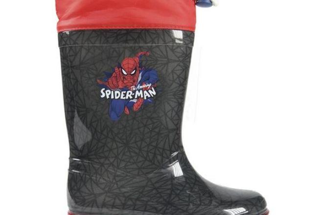 Vaikiški guminiai batai Spiderman Pilka Raudona-0