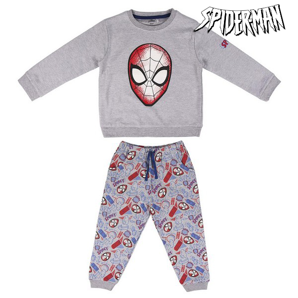 Vaikiškas sportinis kostiumas Spiderman Pilkas-0