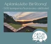 -50% NUOLAIDA kemperio / karavano aikštelei Natur Camp kempinge BIRŠTONE!-0