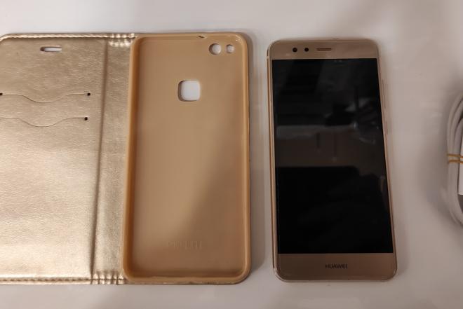 Huawei P10 Lite naudotas telefonas, kaina 60 eurų. Su įkrovikliu, geros būklės, su originalia plėvele.-0