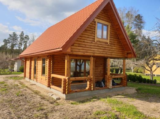 Naujos statybos rąstų namas sodyba Piliuonoje-0