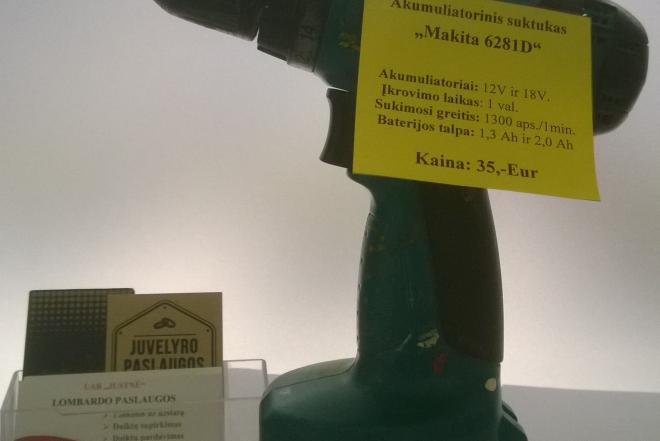 Akumuliatorinis suktukas " Makita 6281D"-0