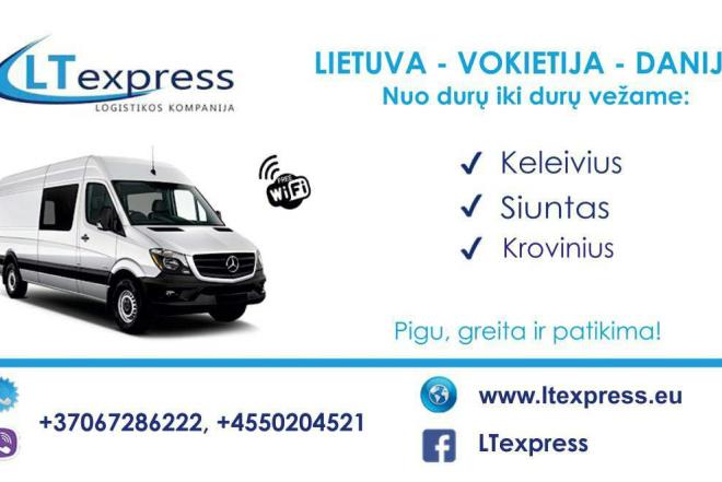 Krovinių pervežimai Lietuva - Danija - Š. Vokietija - Lietuva-0