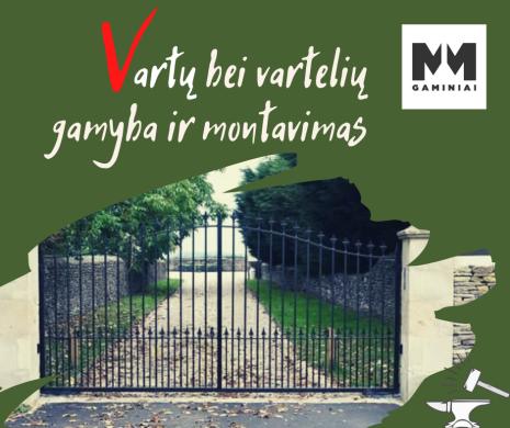 VARSTOMŲ, STUMDAMŲ VARTŲ BEI VARTELIŲ GAMYBA IR MONTAVIMAS-0