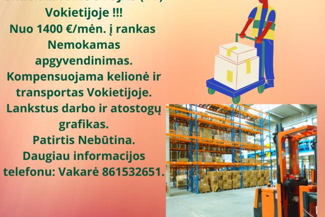 Skubiai!!  PAKUOTOJAS (-A ) Vokietijoje !!!-0