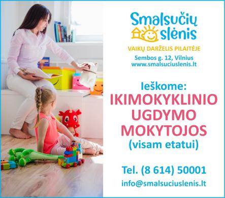 Ikimokyklinio ugdymo pedagogė, auklėtoja-0